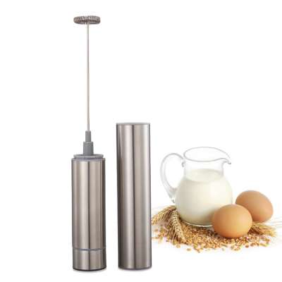 Battery powered solid cream egg milk frother, electric milk frother coffee mixer,hand held milk frother