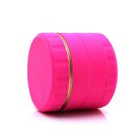 Silicone pink color mini Tobacco herb grinder , wholesale custom logo silicone weed grinder herb grinder