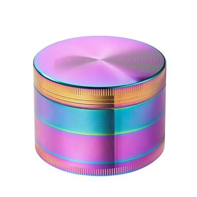 Zinc Alloy dazzle 4 part ice blue diameter 50mm diamond manual industrial tobacco herb grinder