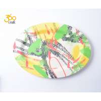 Beautiful generous 3 shapes Bamboo fiber serving plates cheap bamboo fiber plate