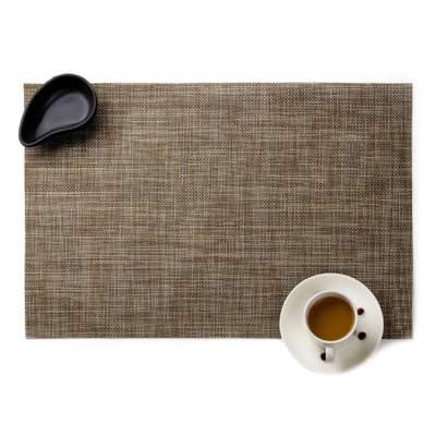 Wedding Hotel Houseware Eco-Friendly Brown thickened Decoration Table PVC Place Mat